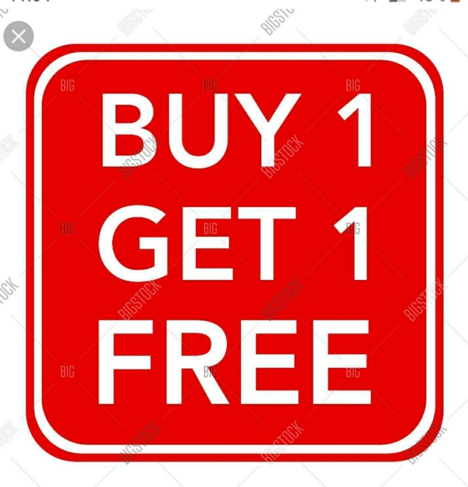 On any shirt buy one get one free